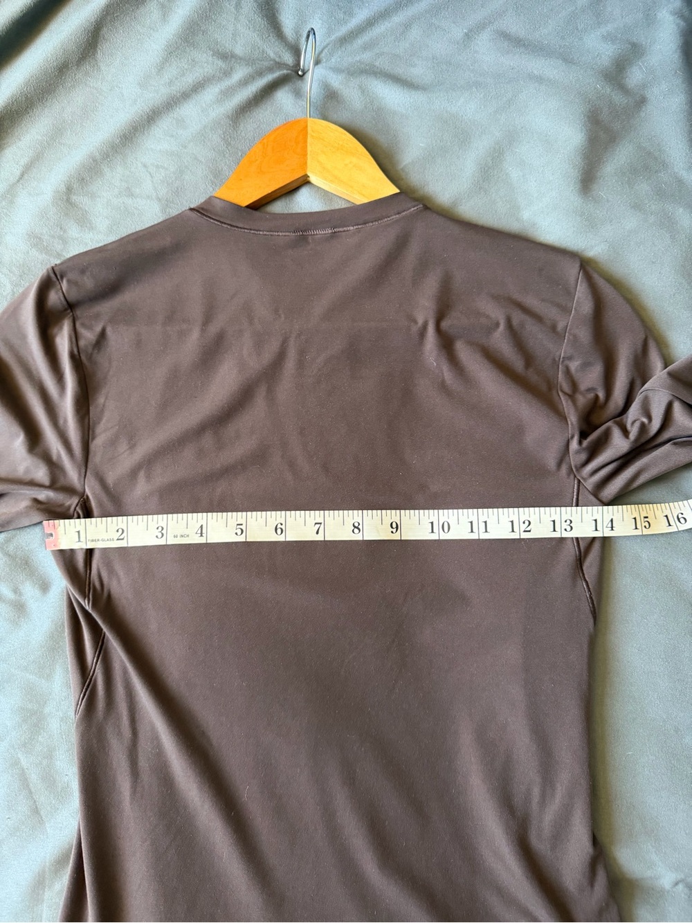 Lululemon Athletica Espresso Brown Wundermost Ultra Soft Nulu Long Sleeve Shirt - Picture 13 of 14